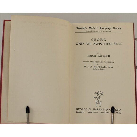 SIGNED "Georg Und Die Zwischenfalle" Erich Kastner 1941 George and the Incidents - Picture 3 of 8